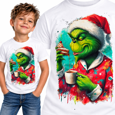 KOSZULKA DZIECIĘCA ŚWIĄTECZNA GRINCH COOKIE
